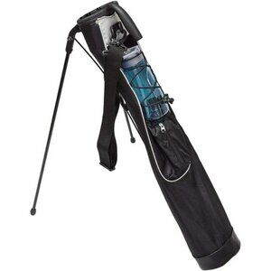 Pitch & Putt Sunday Bag with Stand & Handle, Black